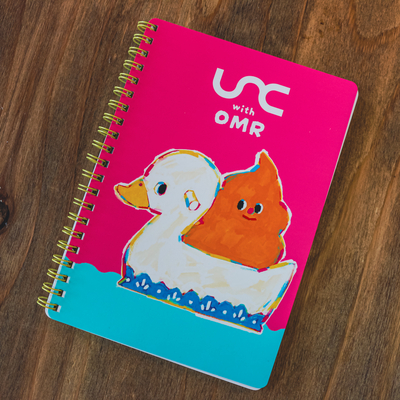 リングノート　B6サイズ 罫線あり　UNC with OMR コラボ　｜　１枚入　うんち　おまる　文房具　雑貨