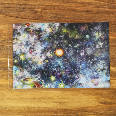 ポストカード　宇宙　１枚入　｜　宇宙　スペース　ギャラクシー　わんだほー　銀河