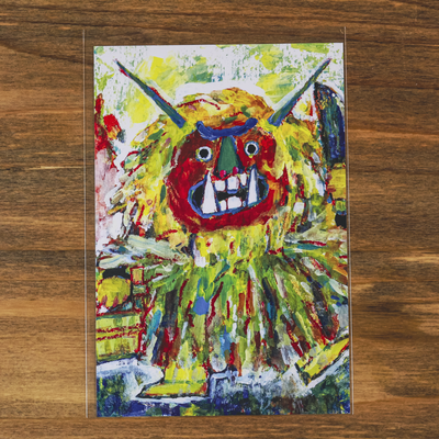 ポストカード　練り歩くなまはげ　１枚入　｜　秋田　男鹿　なまはげ　ナマハゲ