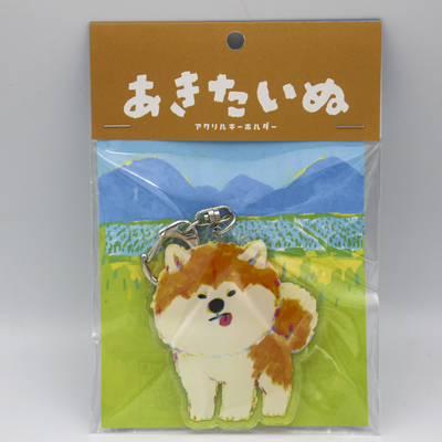 アクリルキーホルダー　あきたいぬ　赤毛　｜　アクキー　秋田土産　秋田犬　秋田
