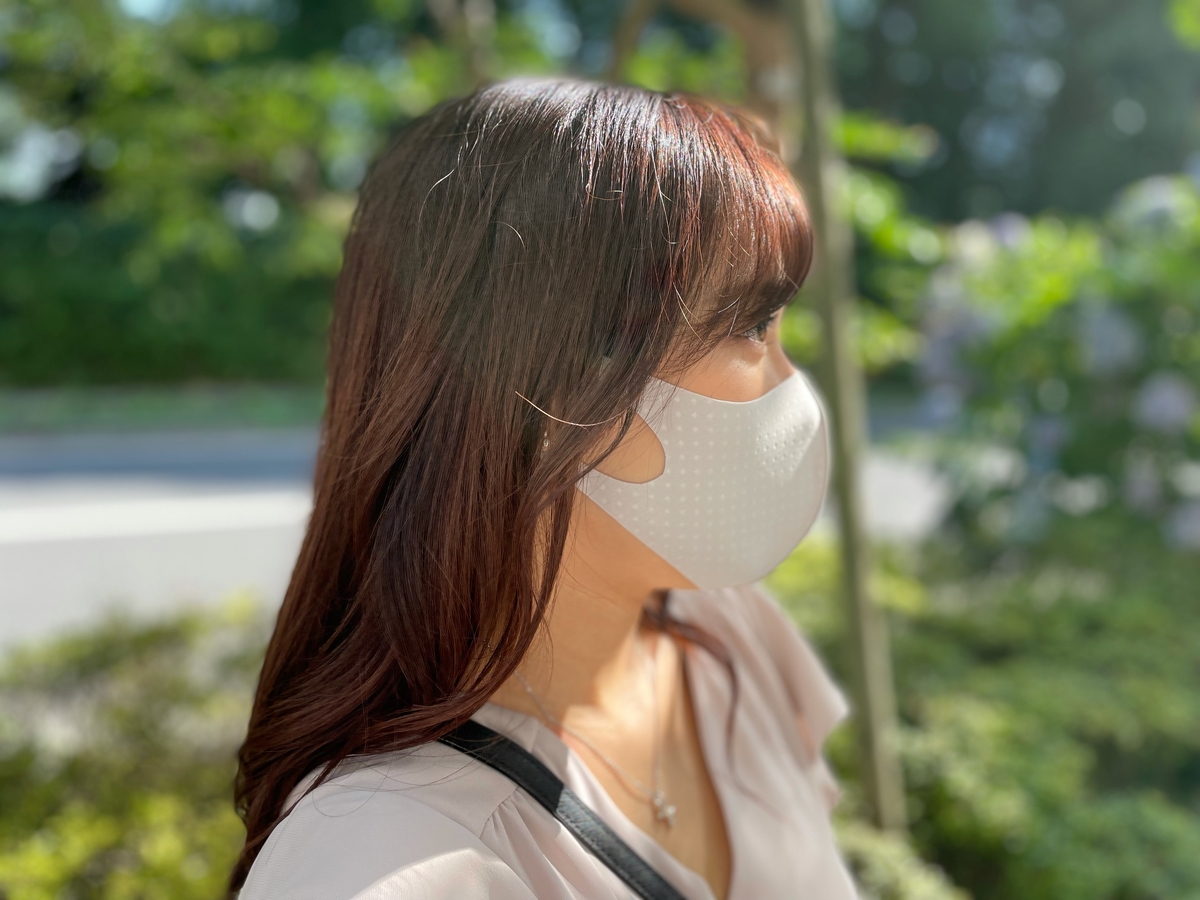 プレミアムプリントマスク ベージュドット 片山縫製ｗｅｂ