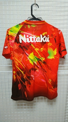 Nittaku - 卓球 Nittaku 特注ゲームシャツ ユニフォーム 背面ロゴ入り Nittaku - 卓球 Nittaku 特注ゲームシャツ ユニフォーム 背面