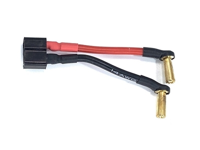 【スクエア】 Li-poバッテリー走行用ロープロコネクター4mm(T-2P用) 
