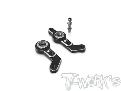 【T-Work's】TE-266-F　アルミ製ステアリングベルクランク【RC10 4WD】