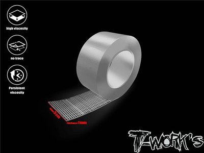 【T-Work's】TA-082-B ジェル両面テープ【繊維補強入/3cm x 3m】