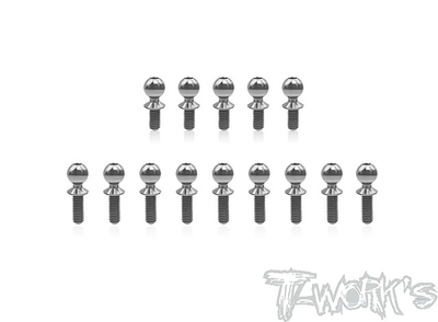 【T-Work's】TP-220-B84　64チタン製ボールエンドセット【アソシ B84/B84D】