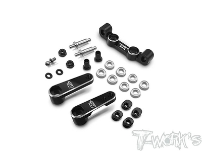 【T-Work's】TE-B7-R　7075アルミ製アジャスタブルステアリングラックセット【アソシB7/B7D】