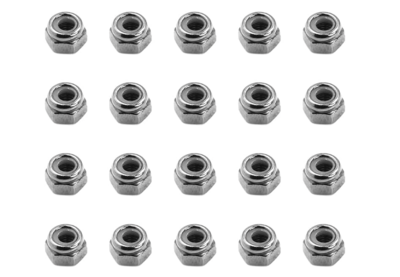 【LCレーシング】LCSK12 ロックナット M3(5.5mm nut driver/20pcs)