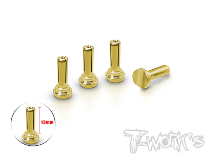 【T-Work’s】EA-040-4L-P　ヒートシンクロングコネクター4mm用スペアプラグ【4pcs】