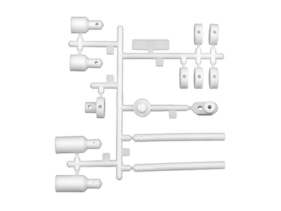 【アソシエイテッド】AS4483 ボディ＆アンテナマウントセット【RC12L】
