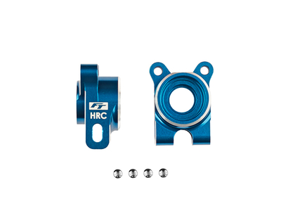 【アソシエイテッド】AS92564 FT アルミ製HRCリアハブ【オフセット-4/ブルー/RC10B7】