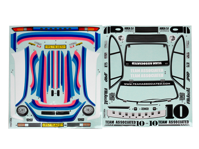 【アソシエイテッド】AS31964 ボディデカールセット【RC10 4x4 Rally】