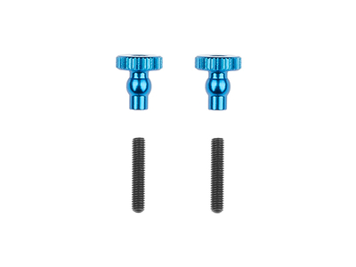 【アソシエイテッド】AS6552 アルミ製シャーシスティフナー用サムスクリュー【ブルー/RC10 4WD Team Car】
