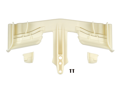 【アソシエイテッド】AS8686 フロントウイング・ホワイト【RC10F6 Classic】