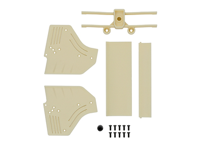 【アソシエイテッド】AS8687 リアウイング・ホワイト【RC10F6 Classic】