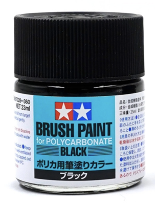 【タミヤ】ポリカ用筆塗りカラー (ブラック)