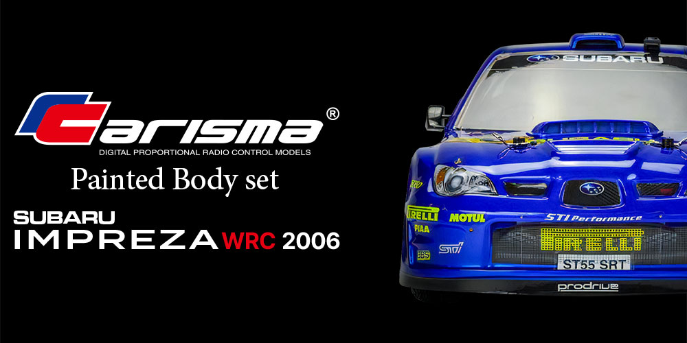 Carisma】16525 1/10 スバル インプレッサ WRC 2006 塗装済みボディ