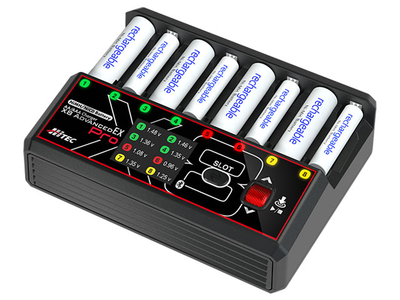 2月末発売予定【ハイテック】 単3/ 単4充電器［ AA/AAA チャージャー X8 アドバンス EX プロ ］