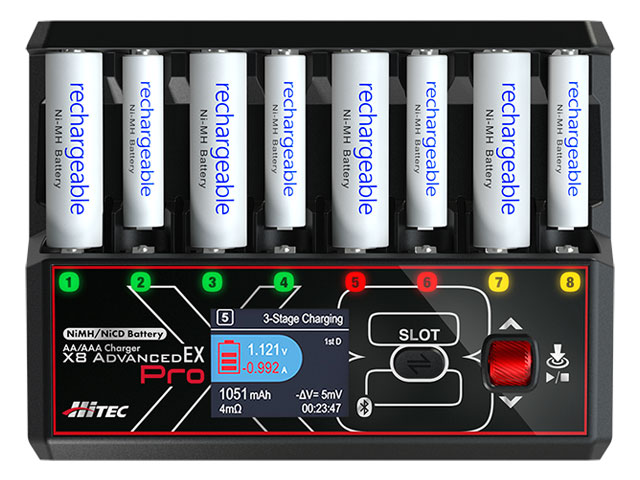 ハイテック】 単3/ 単4充電器［ AA/AAA チャージャー X8 アドバンス EX