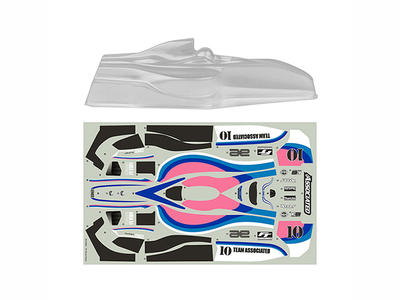 AS8698　クラシックボディセット・クリア【RC10F6 Classic】