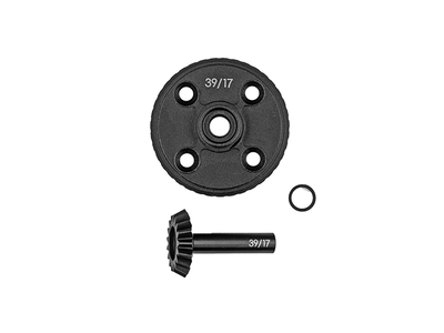 AS92568　FT スチール製オーバードライブギヤセット 39/17【RC10B84】