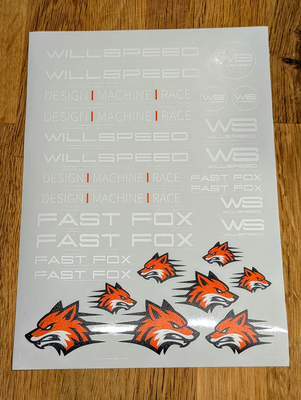 【WILL SPEED】W3146　WS Fast Fox "デカール