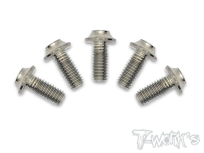 【T-Work's】TSS-308U-5　チタン製UFOソケットヘッドスクリュー【3x8mm/5本入】