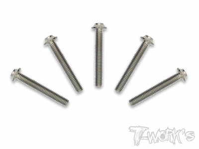 【T-Work's】TSS-324U-5　チタン製UFOソケットヘッドスクリュー【3x24mm/5本入】