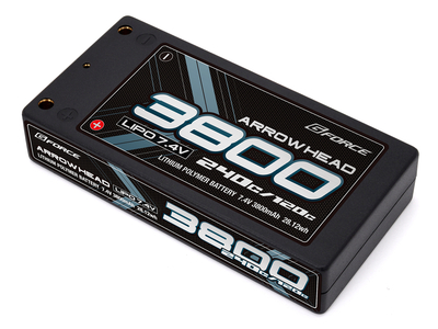 【Gフォース】GFG016　Arrow Head Lipo 7.4V 3800mAh　120C/240C