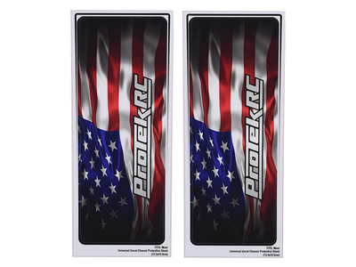 【PROTEK RC】PTK-1102-USA　ProTek RCシャーシプロテクター【USA/フリーカット/125&times;335mm/2枚入】
