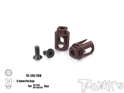 【T-Work's】TE-126-TC8　スプリングスチール製フロントスプールカップ【TC8】