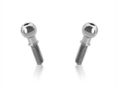 【T-Work's】TP-AE-E　64チタン製ピロボール【アソシ TC8/5.5x8mm/2個入】