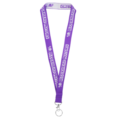 BHM899　BLOCKHEAD MOTORS ネックストラップ【パープル】