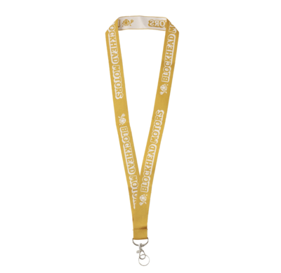 BHM686　BLOCKHEAD MOTORS ネックストラップ【カーキ】