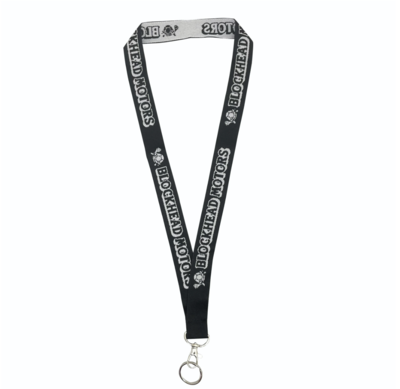 BHM181　BLOCKHEAD MOTORS ネックストラップ【ブラック】