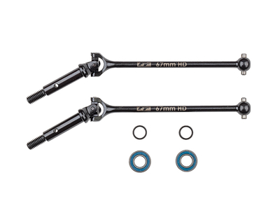 AS92573　ユニバーサルドライブシャフトセット【67mm・RC10B7】