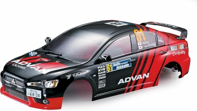 【Killerbody】48002 MITSUBISHI LANCER EVOLUTION X Finished Body Rally-racing　
