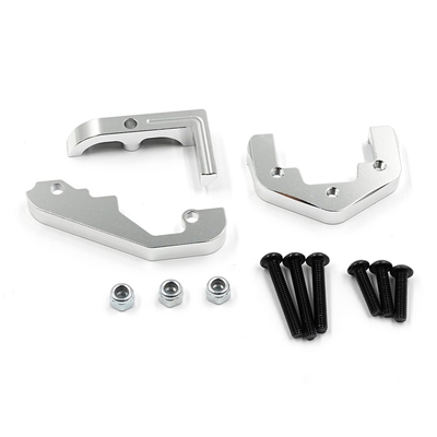 【XTRA SPEED】XS-TA29255SV　トップフォースギアボックス用アルミ補強プレート 前/後（TA01/02/DF01用）（シルバー）
