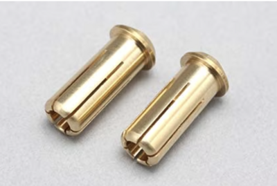 【ヨコモ】RP-054A　レーシングパフォーマー &phi;5 24Kメッキ バレットタイプ バッテリーコネクター