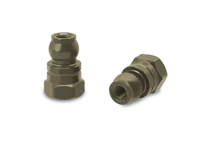 【T-Work's】TE-128-D 7075アルミ製ショックブッシュ・ハードコート【9mm・2個入/B7.1】