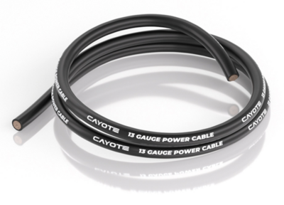 【CAYOTE】CYECW04　CAYOTE 13AWG スリムシリコンワイヤー 1M ブラック 外径3.5ｍｍ