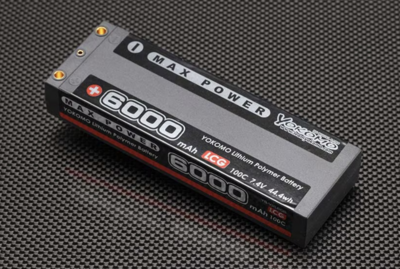 【ヨコモ】YB-V260BLB   マックスパワー Li-po 6000mAh/7.4V LCGバッテリー