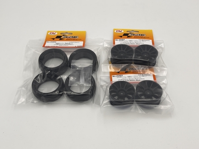 【ライド】 1/10 Mシャーシ用 60Gタイヤ 軽量LTインナー付属 4個入り (ホイールセット)