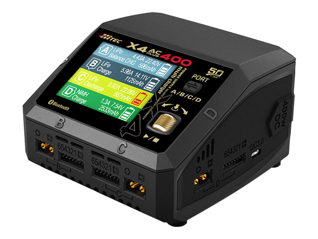 ハイテック】AC/DC 充・放電器［ マルチチャージャー X4 ACプラス 400