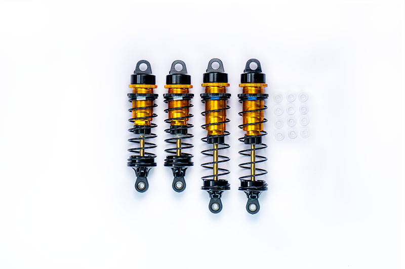 KOSWORK】KOS04191-5 ビッグボア 12mm ゴールド ショックセット (F & R