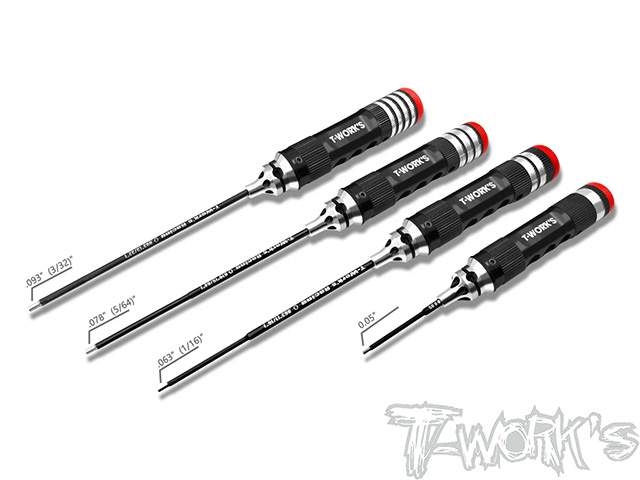 T-Work's】TT-058-HS-Inch T-Work's六角レンチセット【0.05・1/16・5