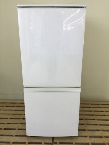 SHARP ２ドア冷蔵庫　SJ−UA14-W　2014年製 SHARP 中古/LA-SJUA14W/冷蔵庫/2015年モデル/137L/SHARP