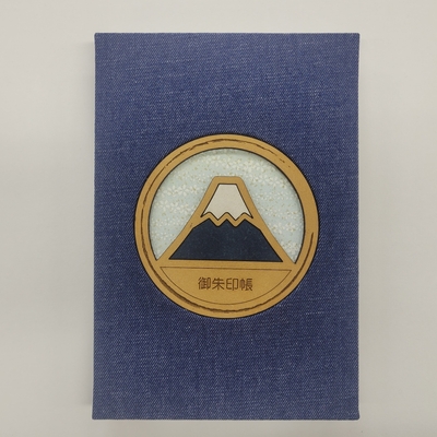 まんまる窓の御朱印帳　富士山・小花舞（表紙の色選べます）