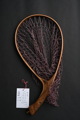 【会員5%OFF】｜ワイズカスタム｜ランディングネット｜35cm｜グリップ：チーク｜ネット：オーキッド｜ハンドメイド｜Wisecustom(12275)