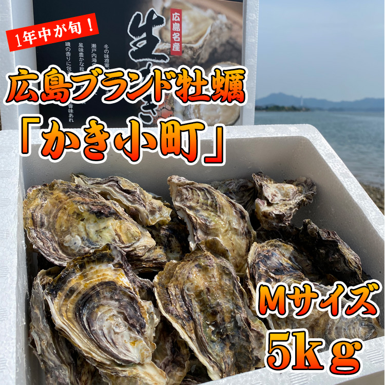 広島産ブランド牡蠣 本庄水産 かき小町Mサイズ5kg | 本庄水産